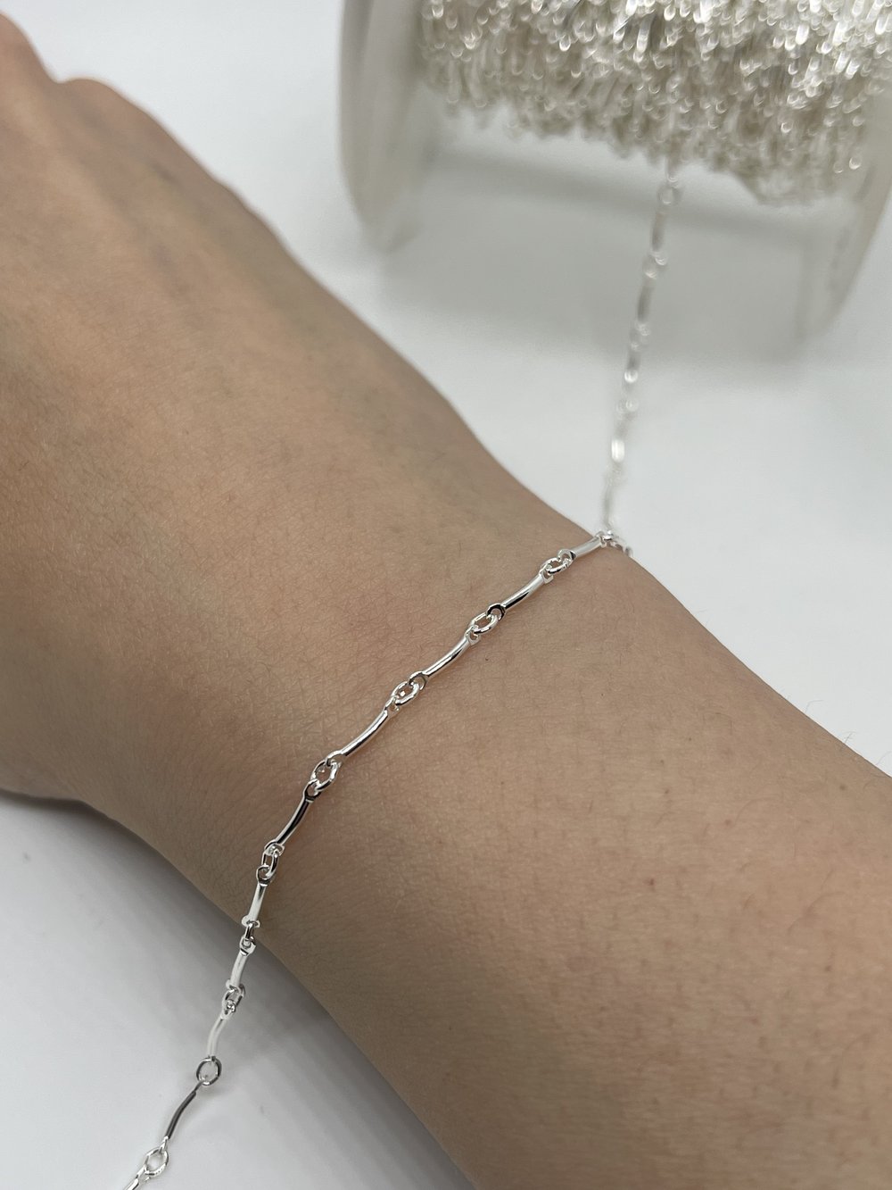 Half Bar Moon - Sterling Silver