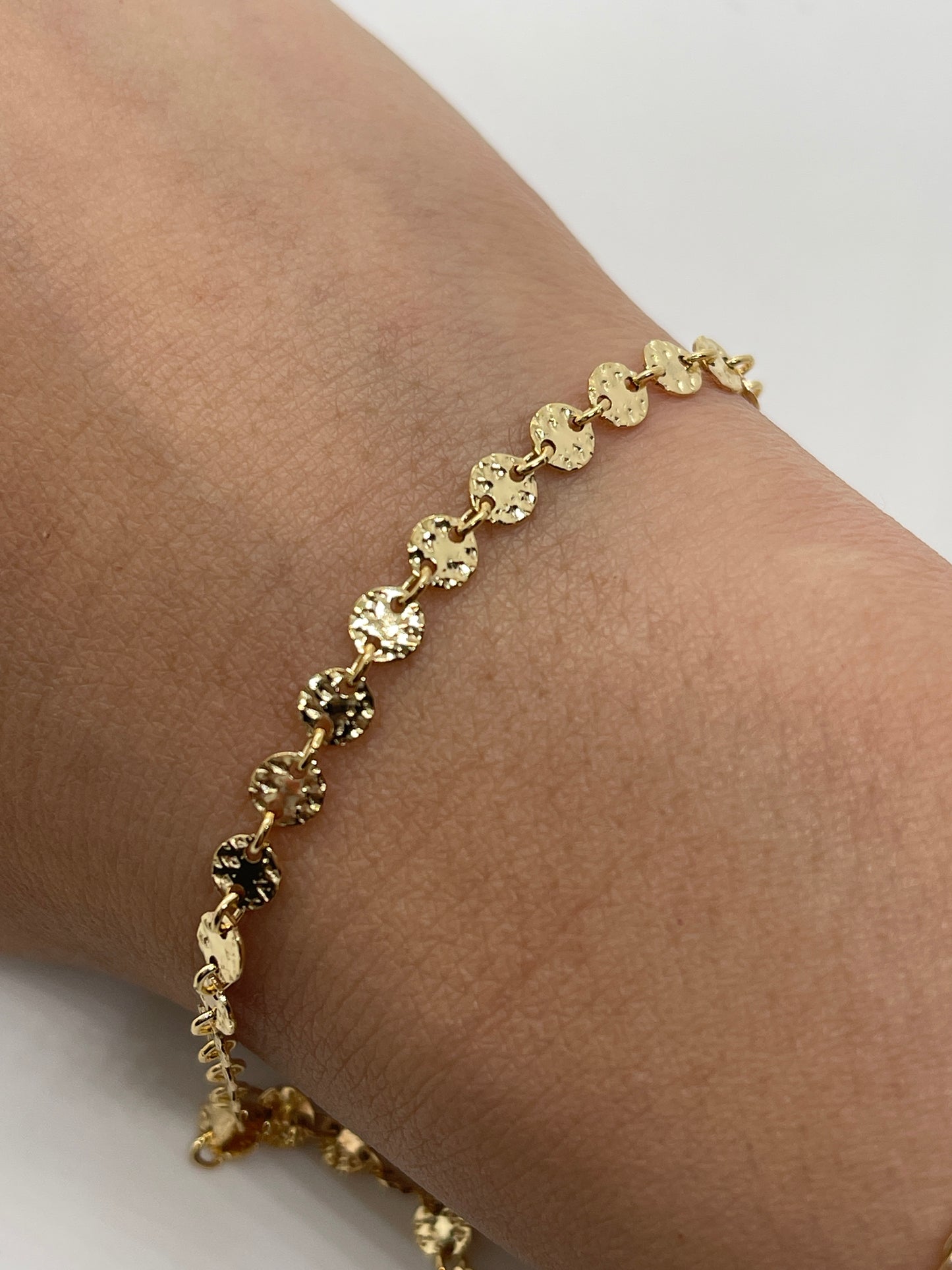 Hammered Disc Sequin - Gold Filled