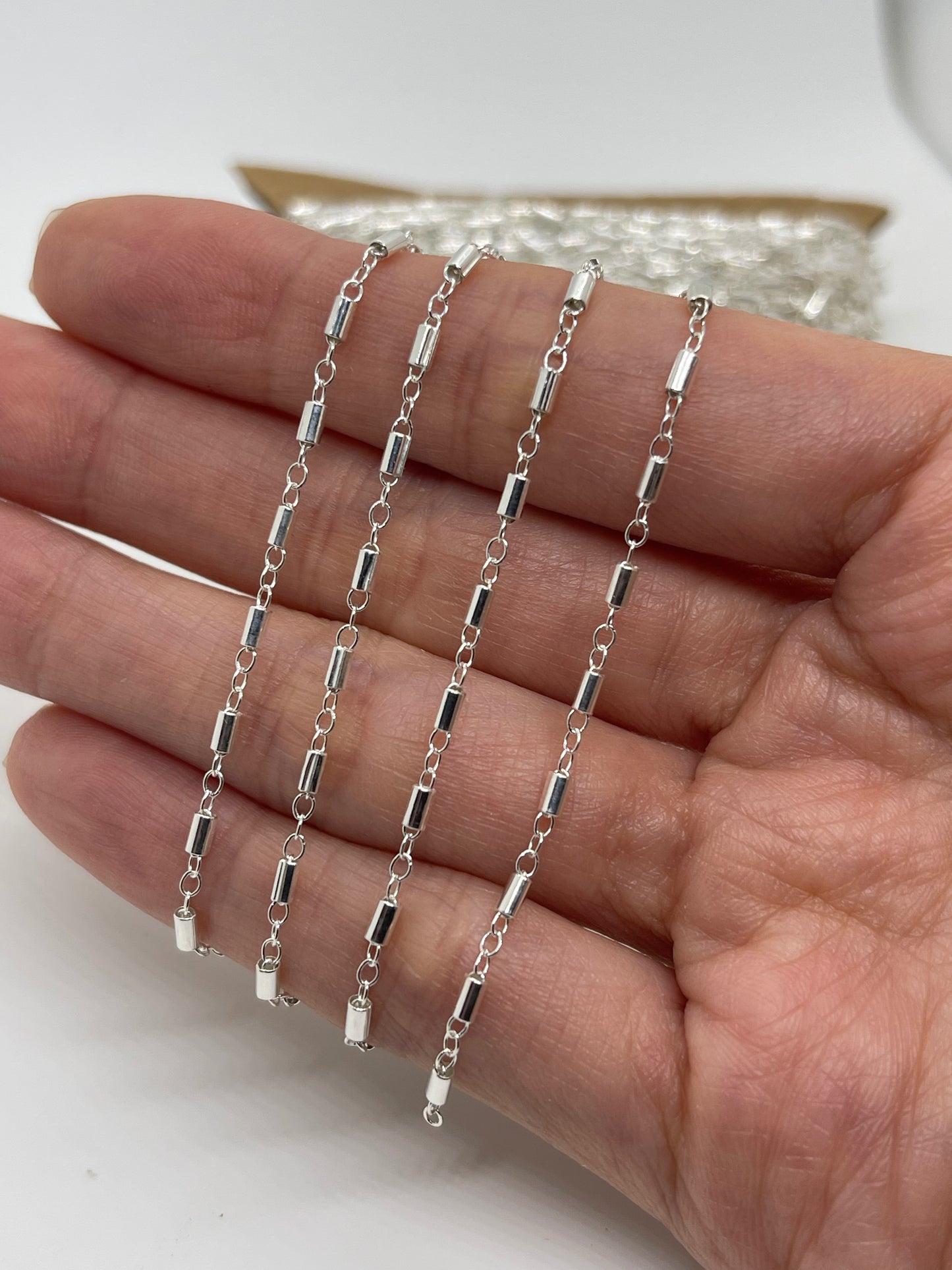 Bar Tube - Sterling Silver