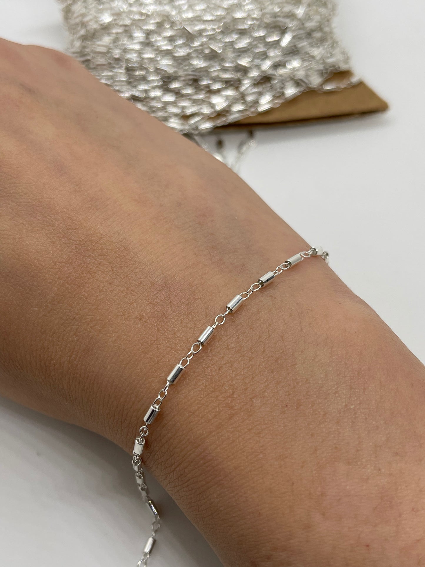 Bar Tube - Sterling Silver