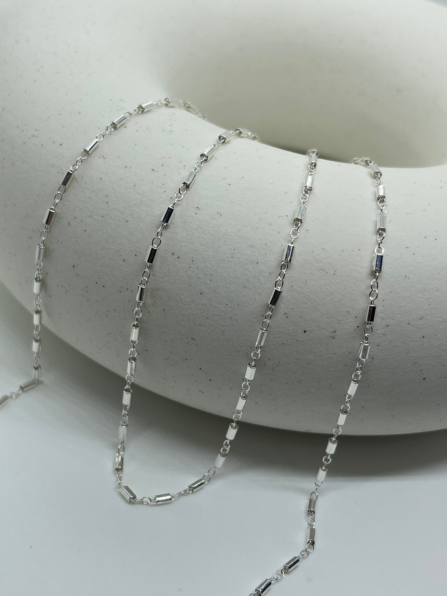 Bar Tube - Sterling Silver