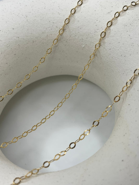 Diamond Cut Sparkle Chain - Gold Filled