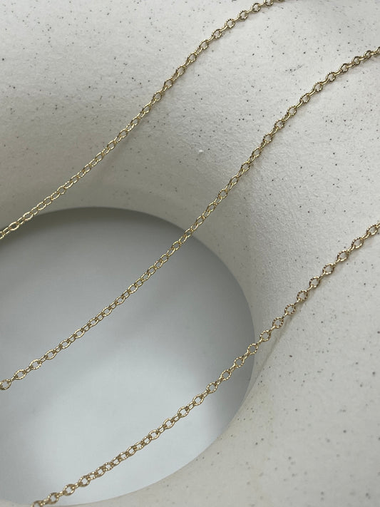 Sparkle Cable Chain - Gold Filled